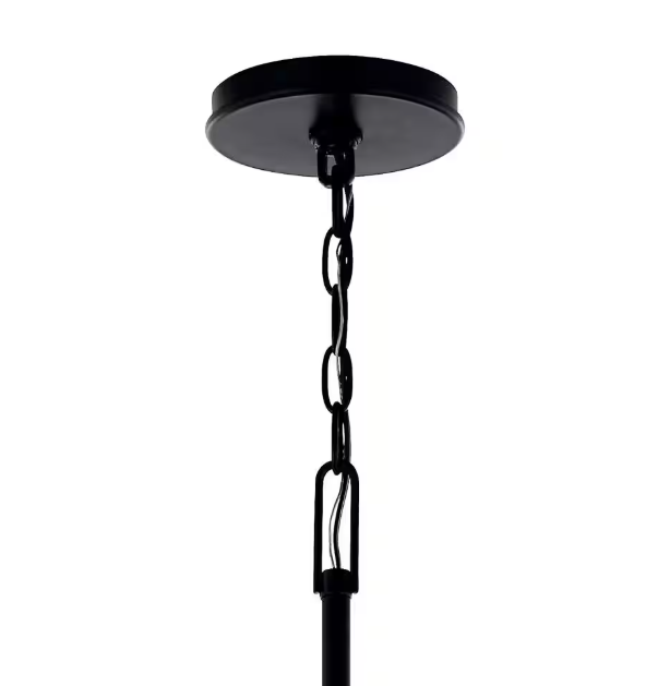 KICHLER Malene 45.25 in. 8-Light Black Traditional Candle Foyer Chandelier for Dining Room