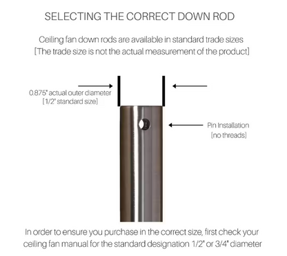 River of Goods 48 in. Oil Rubbed Bronze Extension Downrod