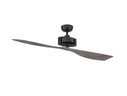 Home Decorators Collection Alderbrook 60 in. Indoor Matte Black Ceiling fan with Remote Control