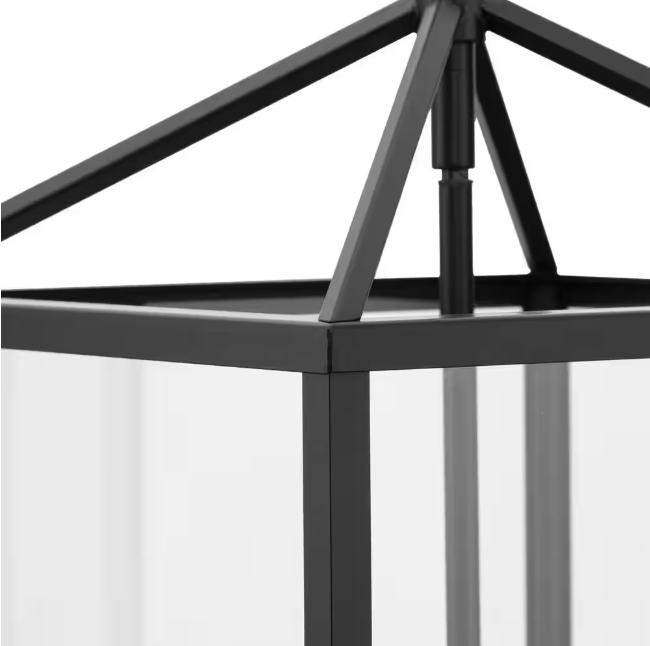 Progress Lighting Hillcrest 4-Light 13 in. Matte Black Modern Farmhouse Foyer Light for Halls
