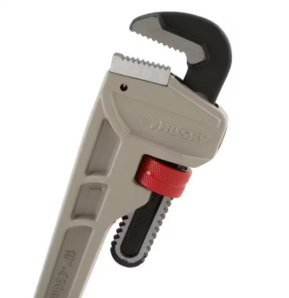 Husky 24 in. Aluminum Pipe Wrench with 2-1/2 in. Jaw Capacity