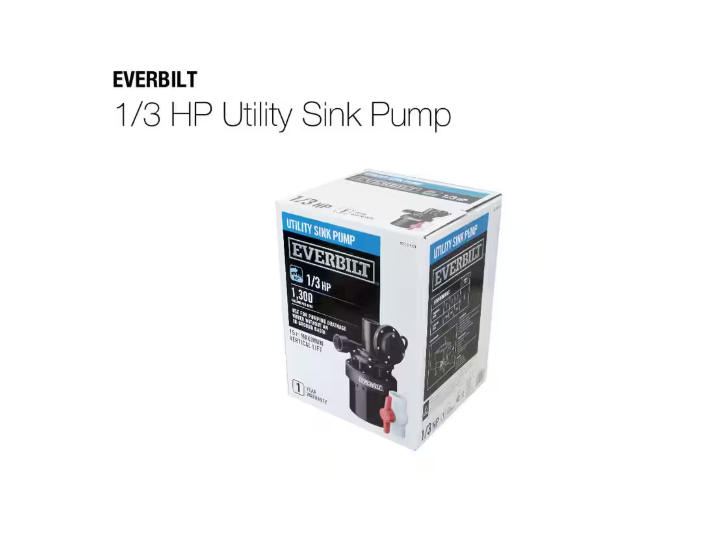 Everbilt 1/3 HP Utility Sink Pump