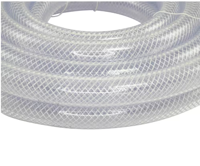 Everbilt 1-3/8 in. O.D. x 1 in. I.D. x 25 ft. PVC Braided Vinyl Tube