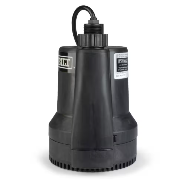 Everbilt 1/6 HP Plastic Submersible Utility Pump