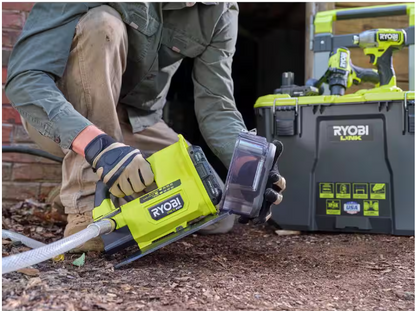 RYOBI ONE+ HP 18V 1/4 hp Cordless Battery Powered Transfer Pump with 2.0 Ah Battery and Charger
