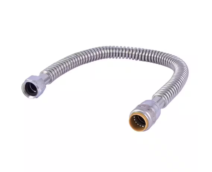 10-Pack SharkBite 3/4 in. Push-to-Connect x 3/4 in. FIP x 24 in. Corrugated Steel Water Heater Connector