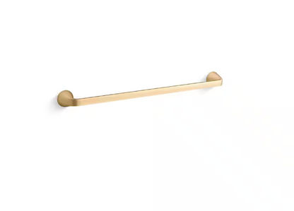 KOHLER Cursiva 24 in. Towel Bar in Vibrant Brushed Moderne Brass