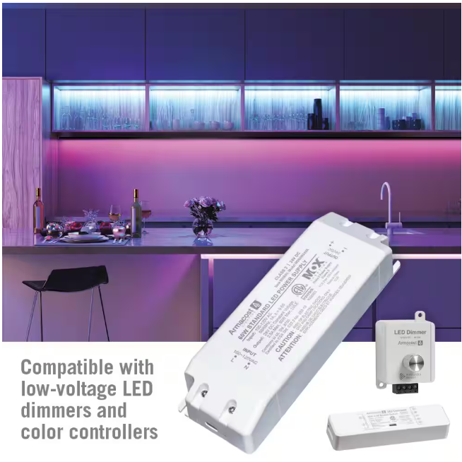 Armacost Lighting 60-Watt 24-Volt Constant Voltage Universal Dimming LED Power Supply