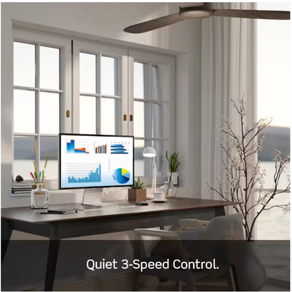 Leviton Sure Slide Ceiling Fan Wall Switch, Quiet 3-Speed Fan Control, 1.5 Amps, Ivory 661F-10I