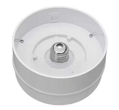 Commercial Electric Spin Light 5 in. White LED Flush Mount Ceiling Light 600 Lumens 4000K Bright White Closet Basement Utility (2 Pack)