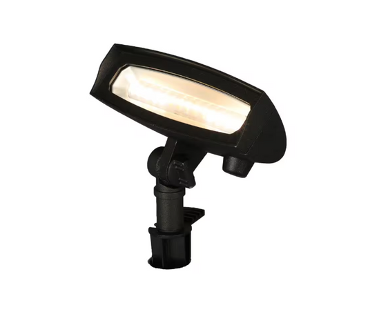 Hampton Bay 820 Lumen Low Voltage Black LED Outdoor Landscape Flood Light with Adjustable Light Color
