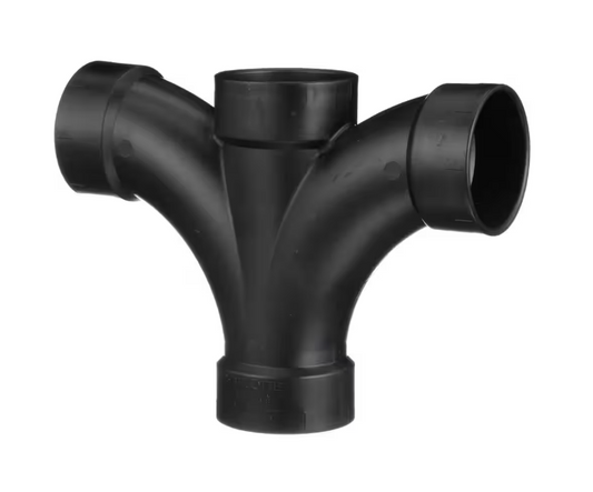 Charlotte Pipe 3 in. ABS DWV Double Fixture Fitting