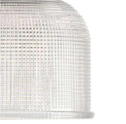 Progress Lighting Archie Collection 1-Light Vintage Brass Clear Double Prismatic Glass Coastal Bath Vanity Light