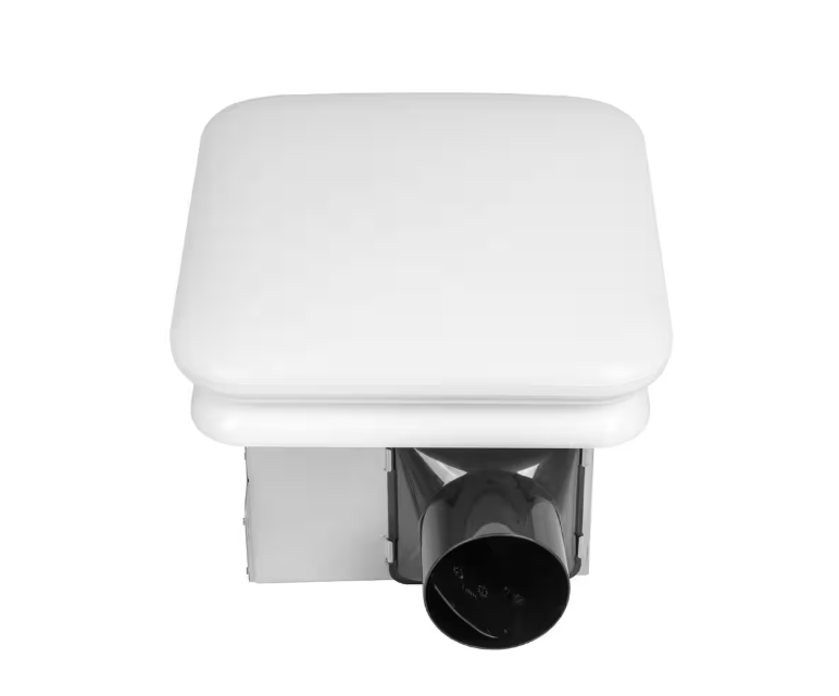 Commercial Electric 50 CFM Ceiling Mount Room Side Installation Bathroom Exhaust Fan with Adjustable Color Temperature LED and Night Light