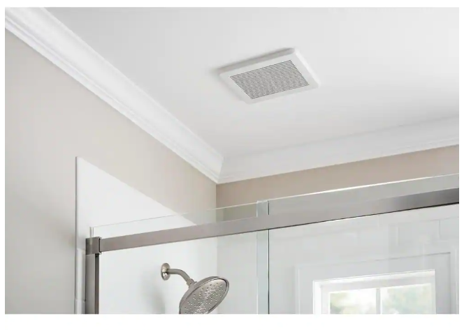 Hampton Bay 50 CFM Wall/Ceiling Mount Roomside Installation Bathroom Exhaust Fan, ENERGY STAR