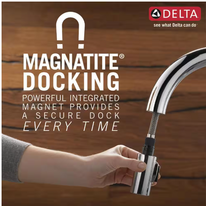 Delta Marca Single-Handle Pull-Down Sprayer Kitchen Faucet with ShieldSpray Technology in Matte Black