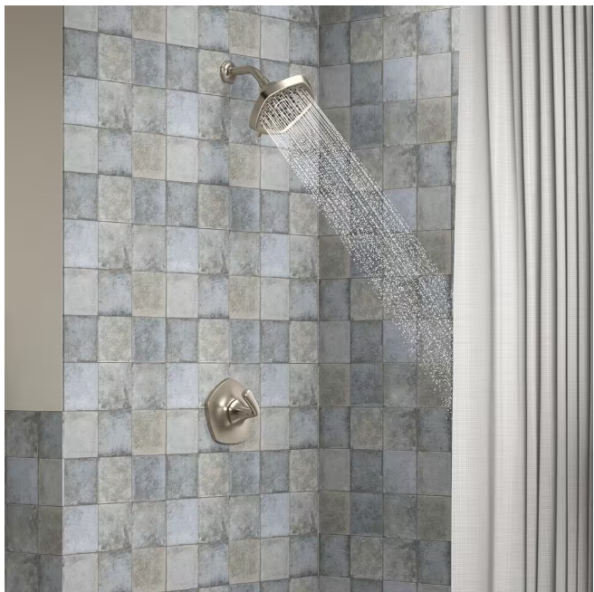 KOHLER Sundae Single-Handle 3-Spray Tub and Shower Faucet 1.75 GPM in Vibrant Brushed Nickel (Valve Included)