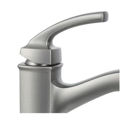 MOEN Hensley Single Hole Single-Handle Bathroom Faucet in Spot Resist Brushed Nickel