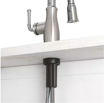 Glacier Bay Kagan Stainless Steel 15 in. H Pull Down Sprayer Kitchen Faucet with 360° Swivel Spout