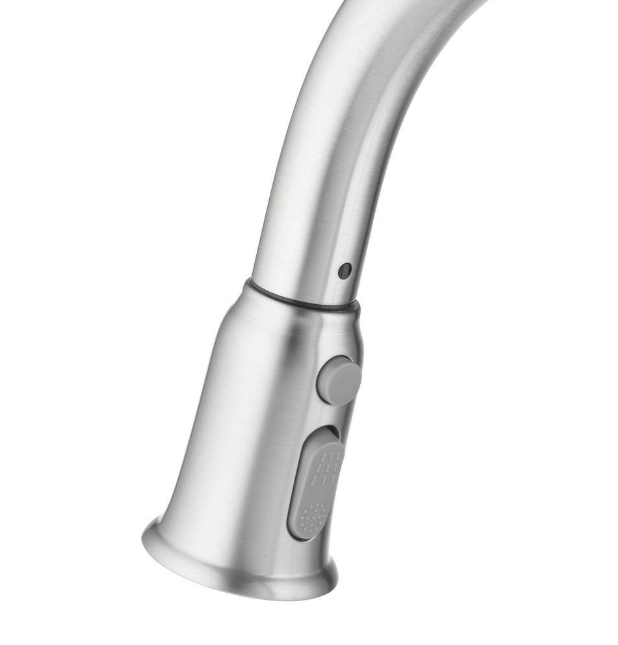 Glacier Bay Kagan Stainless Steel 15 in. H Pull Down Sprayer Kitchen Faucet with 360° Swivel Spout
