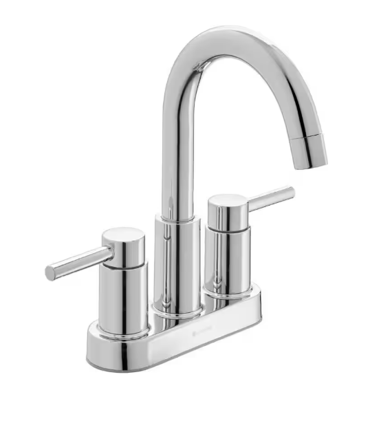 Glacier Bay Dorind 4 in. Centerset Double Handle High-Arc Bathroom Faucet in Chrome