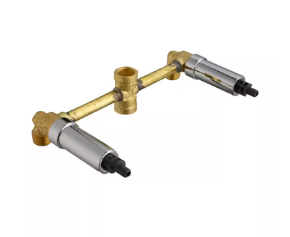 Glacier Bay Aragon Double Handle 1-Spray Shower Faucet 1.75 GPM in Chrome