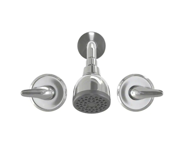 Glacier Bay Aragon Double Handle 1-Spray Shower Faucet 1.75 GPM in Chrome