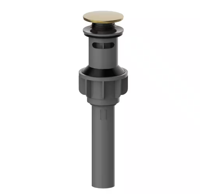 Glacier Bay Dorind Single Hole Single-Handle Deck Mount High-Arc Bathroom Faucet in Matte Gold