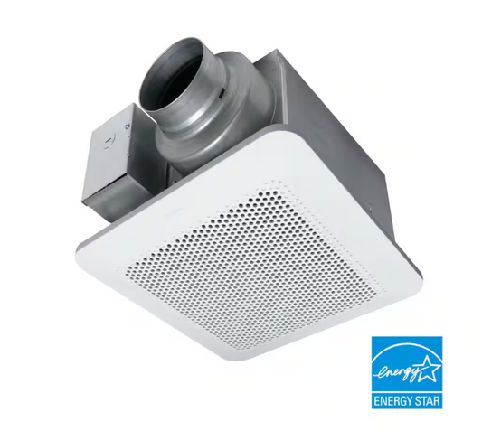 Panasonic Whisper Choice Auto DC Pick-A-Flow 80/110 CFM Ceiling Bathroom Exhaust Fan with Humidity Sense and Flex-Z Fast Bracket