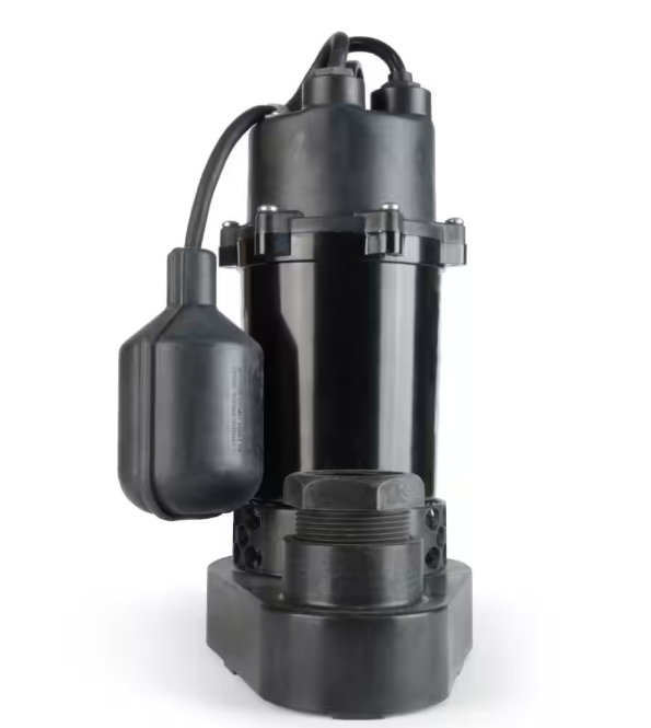 Everbilt 1/2 HP Aluminum Submersible Sump Pump Tether Switch