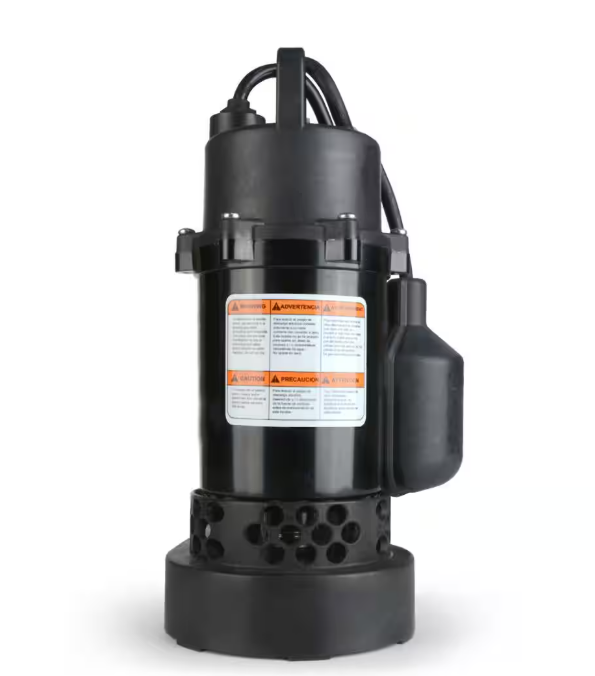 Everbilt 1/2 HP Aluminum Submersible Sump Pump Tether Switch