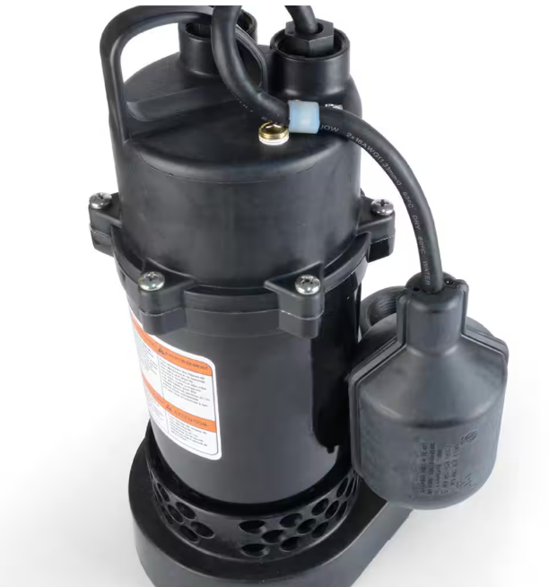 Everbilt 1/2 HP Aluminum Submersible Sump Pump Tether Switch