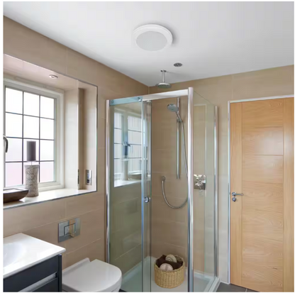 HOMEWERKS 80 CFM Ceiling Mount Bathroom Exhaust Fan with Bluetooth Speaker and LED Light