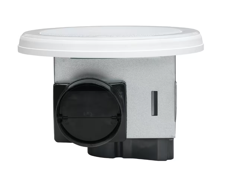 HOMEWERKS 80 CFM Ceiling Mount Bathroom Exhaust Fan with Bluetooth Speaker and LED Light
