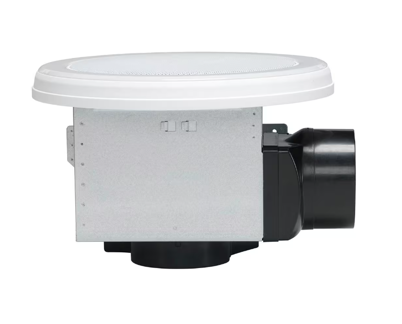 HOMEWERKS 80 CFM Ceiling Mount Bathroom Exhaust Fan with Bluetooth Speaker and LED Light