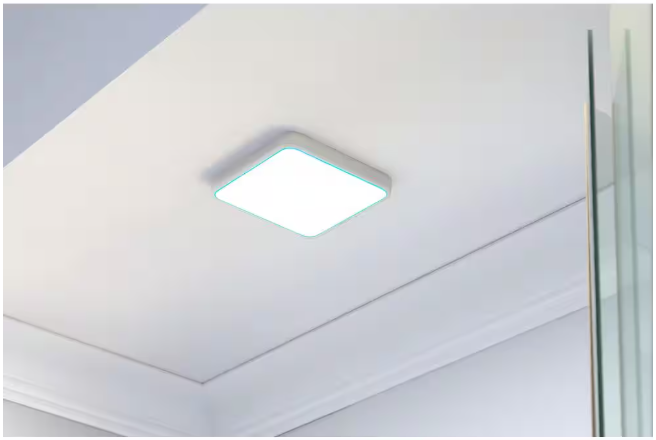 HOMEWERKS 110 CFM LED Ceiling Mounted Bathroom Exhaust Fan with Alexa Voice Assistant and Bluetooth Speakers