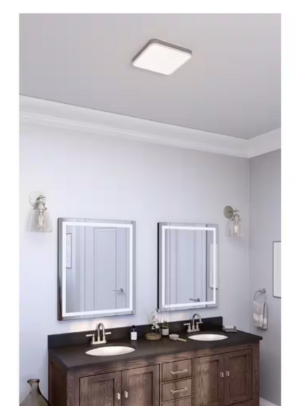 HOMEWERKS 110 CFM LED Ceiling Mounted Bathroom Exhaust Fan with Alexa Voice Assistant and Bluetooth Speakers