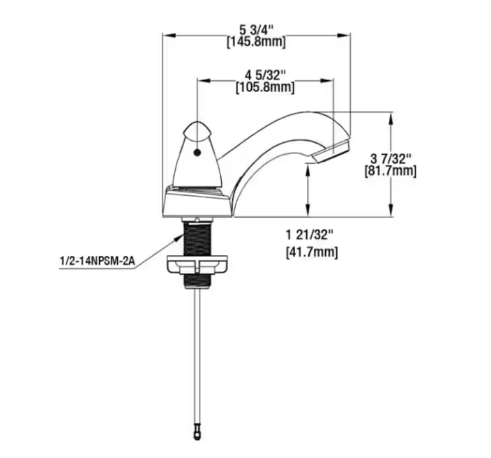 Glacier Bay Constructor 4 in. Centerset Double Handle Low-Arc Bathroom Faucet in Brushed Nickel