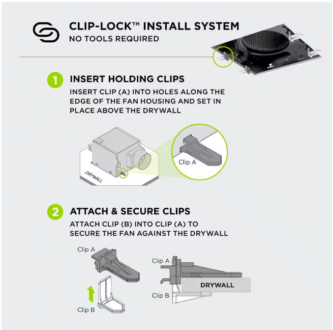 Commercial Electric 50 CFM Ceiling Mount Room Side Installation Bathroom Exhaust Fan, ENERGY STAR