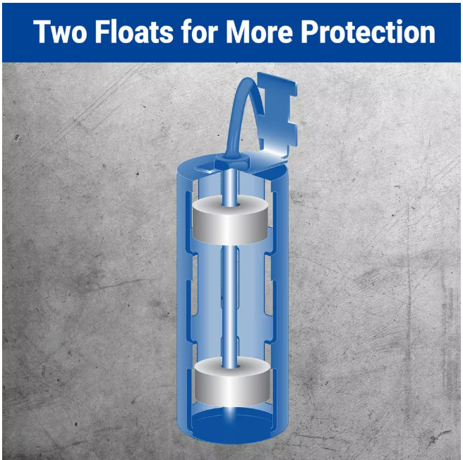 Basement Watchdog Universal Dual Float Switch with Controller