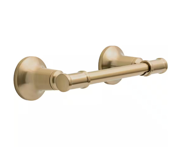 Delta Chamberlain Wall Mount Pivot Arm Toilet Paper Holder Bath Hardware Accessory in Champagne Bronze