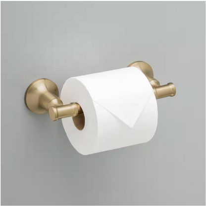 Delta Chamberlain Wall Mount Pivot Arm Toilet Paper Holder Bath Hardware Accessory in Champagne Bronze