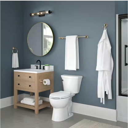 Delta Chamberlain Wall Mount Pivot Arm Toilet Paper Holder Bath Hardware Accessory in Champagne Bronze