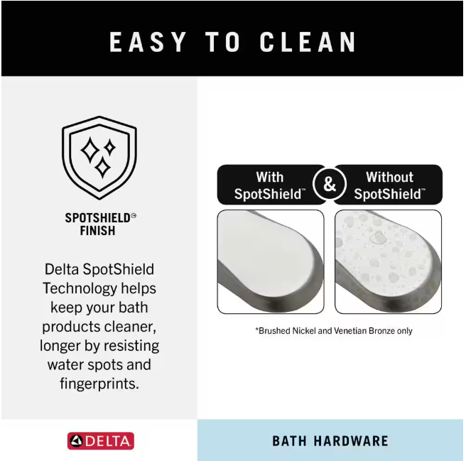 Delta Greenwich II 3-Piece Bath Hardware Set with 24 in. Towel Bar, Toilet Paper Holder, Towel Ring in Brushed Nickel