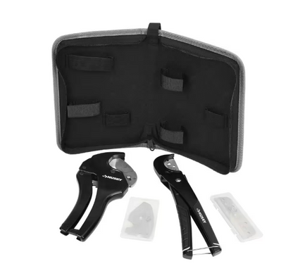 Husky 4-Piece PVC Cutting Kit with Foldable Pouch and Replacement Blades