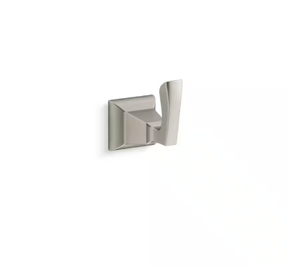 KOHLER Kallan Single Robe Hook in Vibrant Brushed Nickel