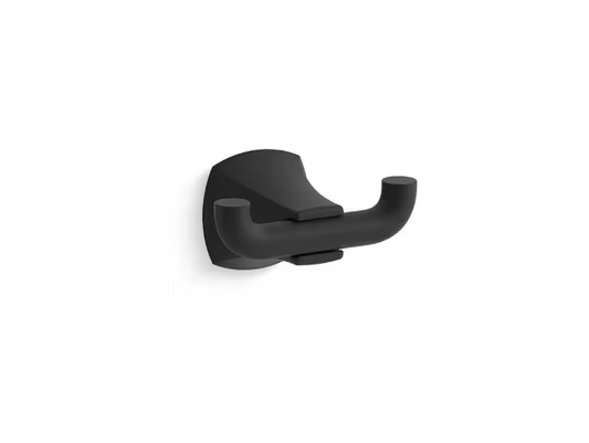 KOHLER Rubicon Single Robe Hook in Matte Black