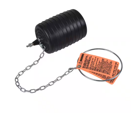CHERNE 4 in. Rubber Test-Ball Pipe Plug