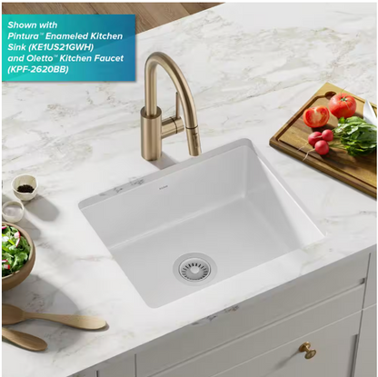 KRAUS Kitchen Sink Strainer in White