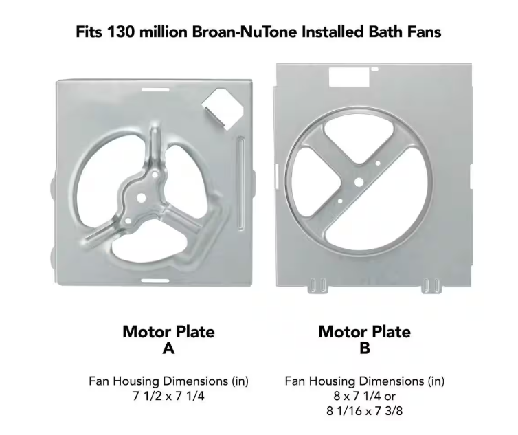 Broan-NuTone Replacement Motor Wheel 70 CFM